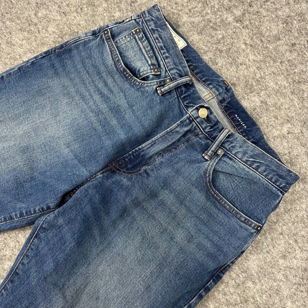 GAP Men Straight‎ Fit Jeans Dark Wash Stretch Gapflex Size 31x32